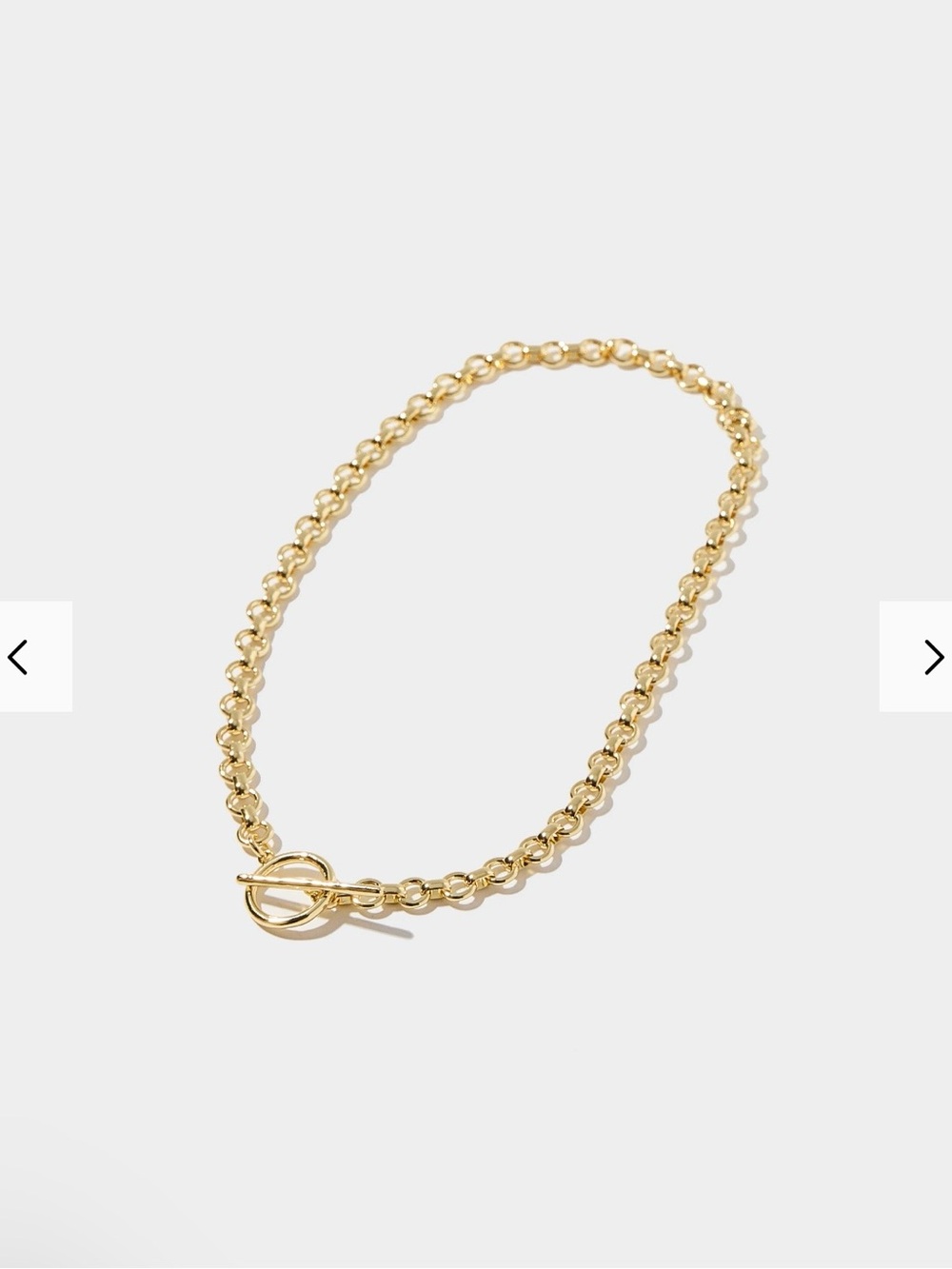 Allie and Bess Gold Toggle Necklace - Women Jewelry